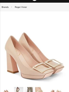 Robert Vivier “VIV” square met platform